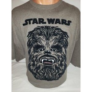 Star Wars T Shirt Chewbacca 3XL Brown Felt Applique New